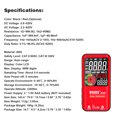 thumbnail image 3 of BSIDE S10 Intelligent 9999 Counts Multimeter Digital LCD Display AC/DC Voltmeter Ohmmeter Test Resistance Capacitance Frequency Diode Continuity NCV Live Line with Flash Light Data Hold, 3 of 8