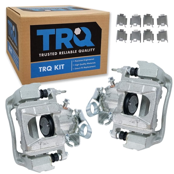 TRQ Rear Brake Caliper Set Compatible with 2011-2014 Ford Edge 2011-2015 Lincoln MKX
