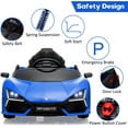 thumbnail image 5 of EastVita 12V Kids Ride On Car, Licensed Lamborghini Revuelto Electric Car for Kids Over 37 Months, Battery Powered Sports Car Toy blue, 5 of 7