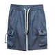 thumbnail image 1 of Pantalones cortos cargo para hombre - Ropa de trabajo de verano, 4-5 pulgadas de largo - Tejido de nailon, múltiples bolsillos, corte holgado, M-XXXXL, 1 of 8