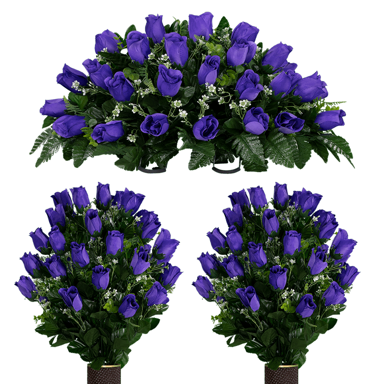 Funeral basket shades of purple , lavender and blue. in Media, PA