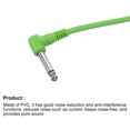 thumbnail image 5 of Unique Bargains Guitar Patch Cables 1/4 Inch TRS Right Angle Pedal Instrument Cable for Guitar Effect Pedal Board Green, 5 of 5