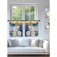 thumbnail image 4 of Spring Dragonfly Sheer Curtains 2 Panels Set Pastoral Dandelion Flower Lihgt Filtering Rod Pocket Voile Drape, Semi Sheer Window Curtains for Bedroom Living Room, 52"x54", 4 of 5