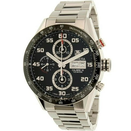 - Tag Heuer Carrera 43mm Chrono Day Date Automatic Mens Watch CV2A1R.BA0799