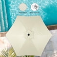 thumbnail image 2 of Sombrilla de patio Simple Deluxe de 2,3 m con base de 22,7 kg de capacidad, 2 of 9