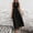 Black, variant on Elegant Women Dresses for Wedding Guest Formal Sleeveless Long Pink A Line Dress Summer Party Crew Neck Slim Fit with Tie Belt Dresses