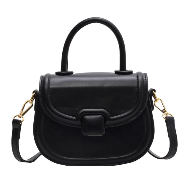 Bolso de hombro para mujer Yuyangstore PU Negro