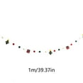 thumbnail image 2 of Hangs Wreath Banner for Festive Displays Durable Polyester Hanging Ornament for Fireplaces Walls and Windows, 2 of 2