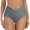 Grey, variant on TOWED22 Women Bikini Bottoms Mid Waist Bathing Suit Swimsuit Ruched Swim Bottom(Black,L)