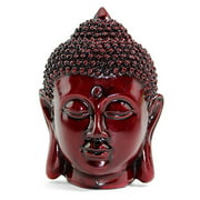 We pay your sales tax Buddha Head Figurines Peace Smiling Shakyamuni Meditating Blessing Mercy & Love Peaceful Statue Home Office Decor Housewarming Gift Chinese Feng Shui Idea (5'