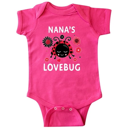 

Inktastic Valentine s Day Nana s Lovebug Gift Baby Boy or Baby Girl Bodysuit