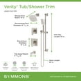 thumbnail image 3 of Symmons 4996MB15TRM Verity Hydromersion Pressure Balanced Tub And Shower System - Black, 3 of 7