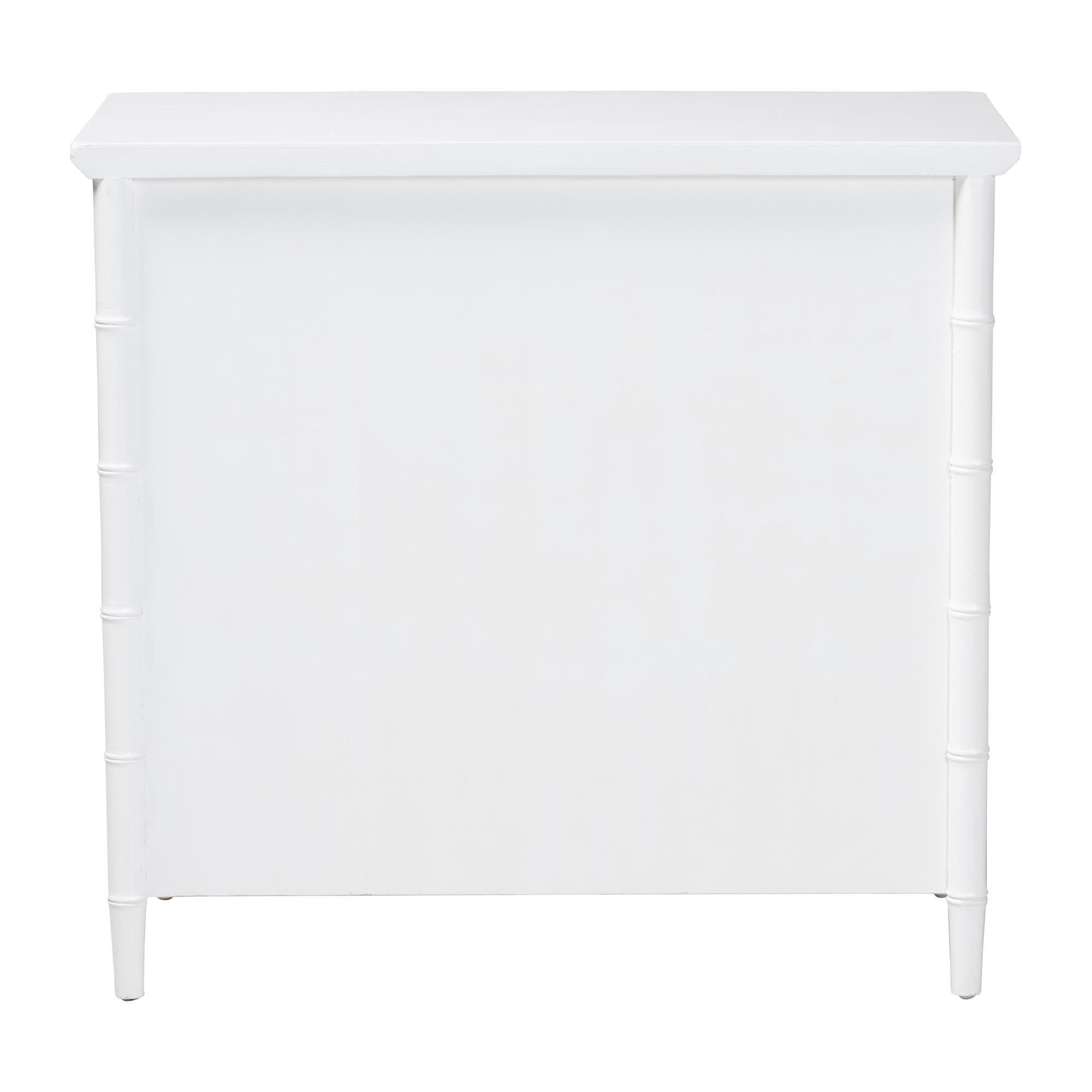 bali & pari Lucia Boho Chest, 3-Drawer, White