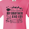 thumbnail image 4 of Inktastic Dear Santa, My Brother Did It Funny Christmas Youth T-Shirt, 4 of 5