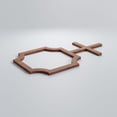 thumbnail image 3 of Ekena Millwork 12 7/8"W x 7 3/8"H x 3/8"T Extra Small Bradley Decorative Fretwork Wood Wall Panels, Walnut, 3 of 7