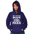 thumbnail image 3 of Rather Be Dog Park Pet Puppy Owner Unisex Plus Fleece Graphic Hoodie Brisco Brands 3X, 3 of 5