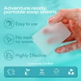 thumbnail image 6 of FOMIN - Antibacterial Paper Soap Sheets for Hand Washing - (100 Sheets) Lemon Portable Travel Soap Sheets, Dissolvable Camping Mini Soap, Portable Soap Sheets, 6 of 7