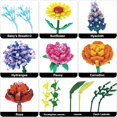 thumbnail image 4 of Remocguys Artificial Flower Bouquet Building Set with Vase Compatible with Lego Flowers Home Decor Gift for Adults Christmas 1853Pcs, 4 of 9