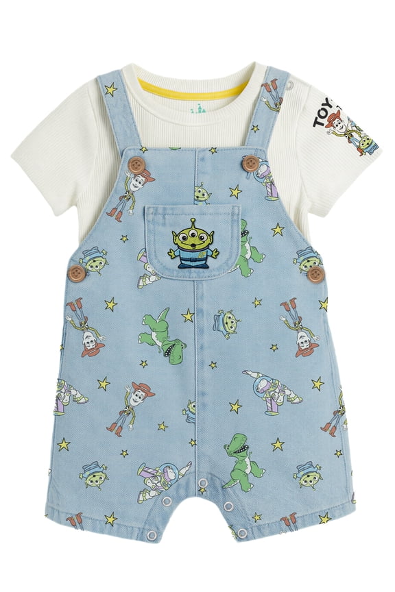 Disney Toy Story Baby Boy Shortall Set, Sizes 0/3 Months-24 Months