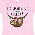thumbnail image 4 of Inktastic My Great Aunt Loves Me Cute Sloth and Baby Boys or Girls Baby Bodysuit, 4 of 5