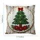 thumbnail image 3 of Seyotauo Christmas Linen Pillow Cover 18x18 inch with Imitation Embroidery Festive Patterns Cover for Farmhouse Bedroom Sofa Home Decor,Flax Craft for Christmas Pillow Cover,Hidden Zipper Easy to Use, 3 of 6