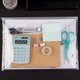 thumbnail image 3 of 10 piezas/paquete A4 de sarga resistente al agua con hebillas a presión, gran capacidad, material de oficina, bolsas de papel de prueba para estudiantes, bolsas de archivos transparentes, 3 of 4