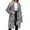 White, variant on Lovskoo 2024 Womens Winter Coats Casual Notch Lapel Leopard Long Sleeve Fleece Faux Ladies Warm Faux Furry Long Coat Jacket Winter Outerwear Brown
