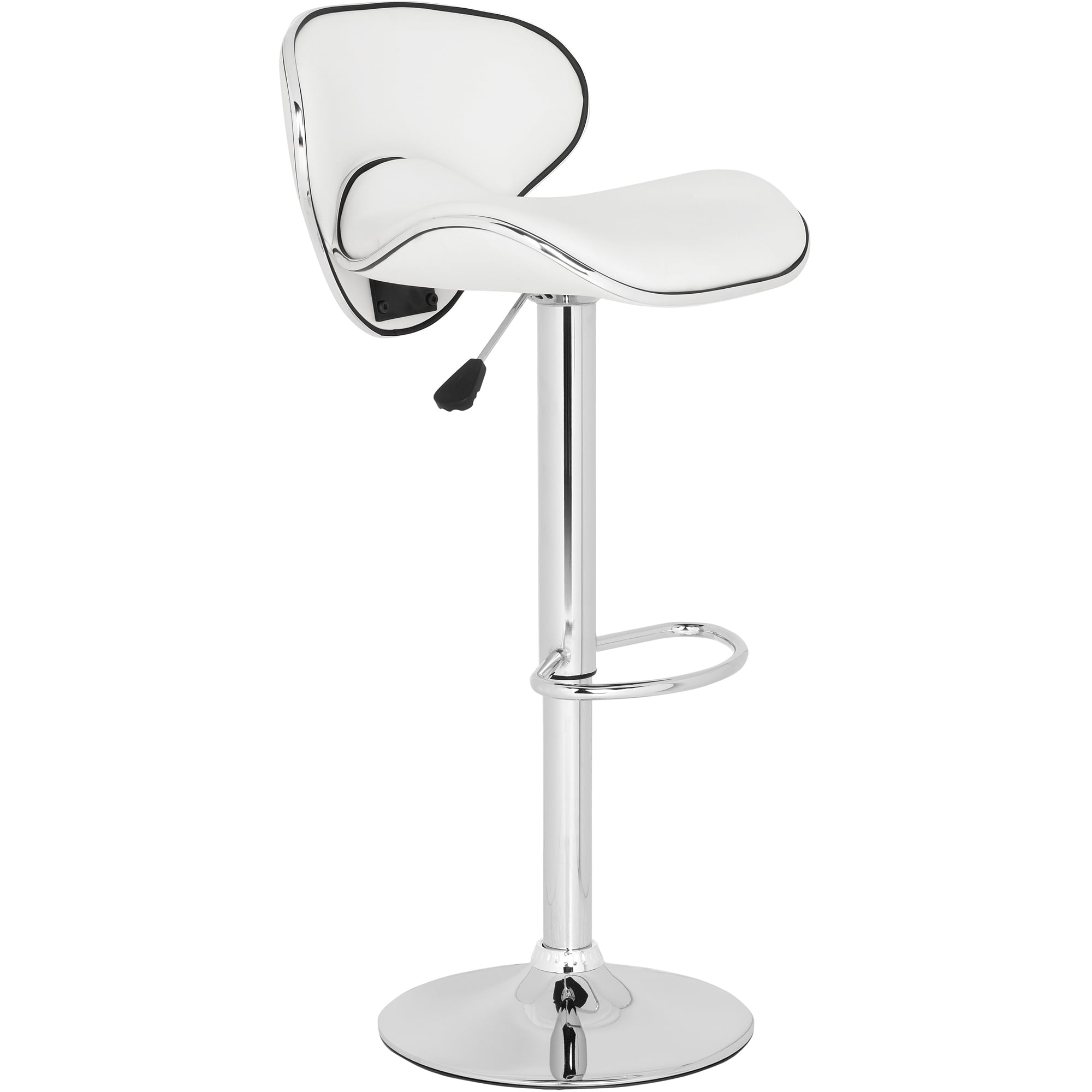 SAFAVIEH Shambi 37.8" Bicast Leather Barstool, White