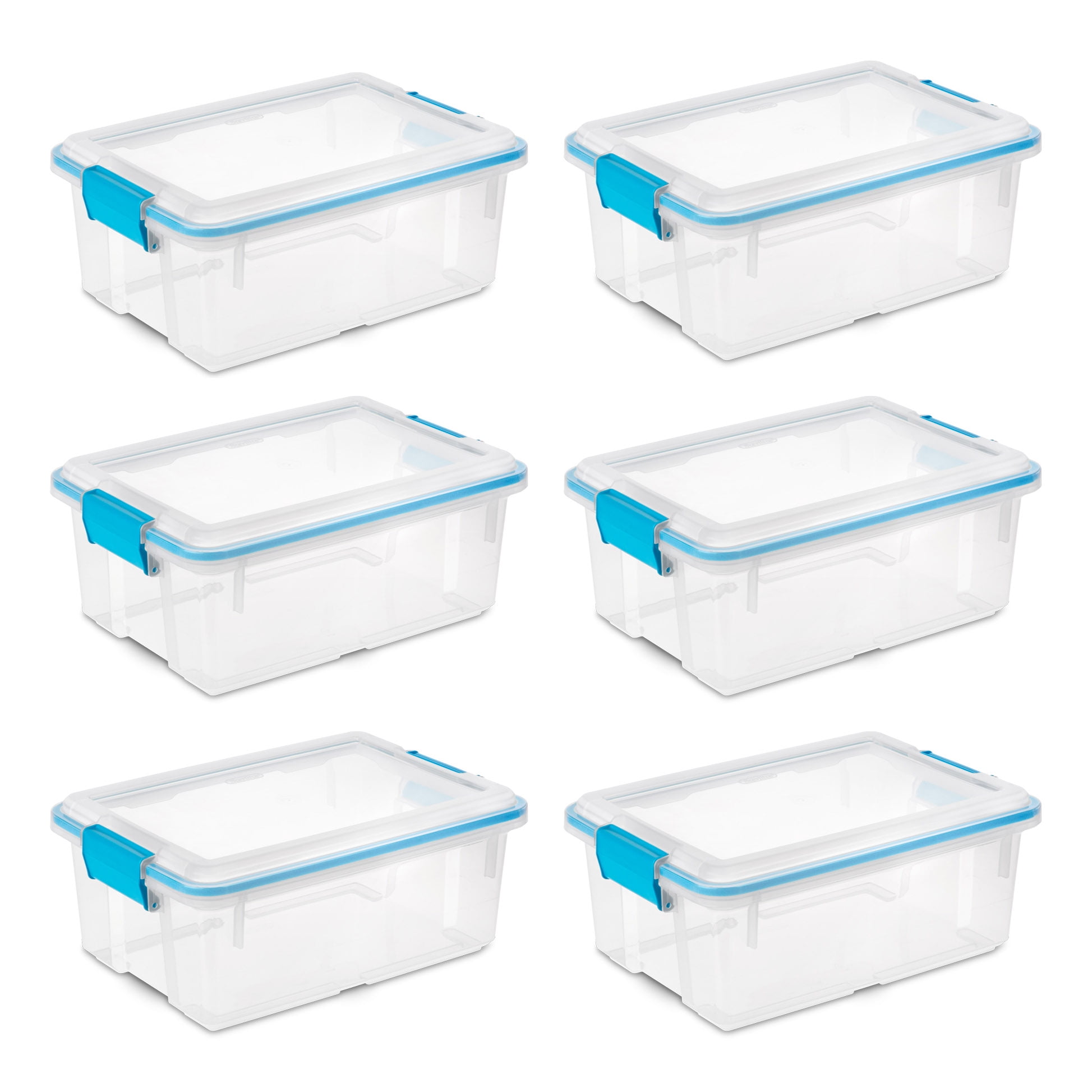 Sterilite Adult Clear Gasket Sealed Box Plastic Storage Bin Clear