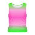thumbnail image 4 of Ashirexll Tank Tops for Women Summer Sleeveless Round Neck Slim Side Ruched Basic Tee Shirts., 4 of 5