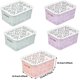 thumbnail image 1 of 5 X Plastic Storage Baskets - Household Baskets 23.5 X 16.3 X 10 Cm Storage Box With Handle Holes An, 1 of 2