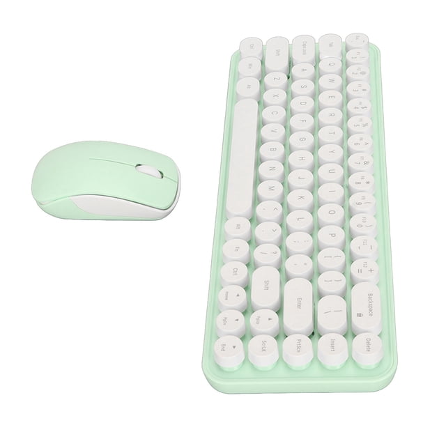 Cordless Keyboard And Mouse Combo, 2.4 GHz Cordless Keyboard With Round Keycaps, 3 DPI Adjustment Mouse, Support Auto Sleep, For PC Laptop