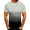 Gray, variant on XWSHYW Mens Shirts Fashion Solid Color Crew Neck Tops Leisure Short Sleeve Loose Fit T Shirt