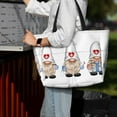thumbnail image 7 of Zufioo Nurse doctor gnome Print Large Capacity Beach Travel Bag, Zippered Pocket Foldable Hand-held Shoulder Beach Bag, 7 of 7