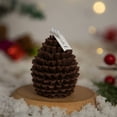 thumbnail image 4 of JWshufel Brown Pinecone Christmas Candle for Holiday Mood with Natural Soy Wax Handmade Art Decoration for Dining Table and Fireplace Suit Scented Gift 2.6x2in Brown, 4 of 4