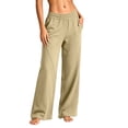 thumbnail image 2 of Vynhevius Women's Straight Leg Sweatpants Elastic Waist Pockets Loose Fit Casual Long Lounge Pants, 2 of 5
