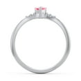 thumbnail image 4 of Birthstone Heart Ring with Shoulder Accents - Pink Tourmaline (October), 4 of 4