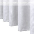 thumbnail image 3 of Textured Fabric Bath Shower Curtain, Polyester Ombre Shower Curtains for Bathroom, Waterproof Shower Curtain Liner with 12 Hooks,Machine Washable (72 x 72 inch, White), 3 of 5