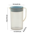 thumbnail image 3 of JingChun 2 Litre Plastic Pitcher with Lid BPA-FREE Eco-Friendly Mix Drinks Water Jug for Hot/Cold Lemonade Juice Beverage Jar Ice Tea Kettle, 3 of 6
