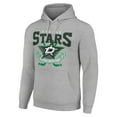 thumbnail image 2 of Men's Starter Heather Gray Dallas Stars Team Logo Graphic Fleece Tri-Blend Pullover Hoodie, 2 of 3