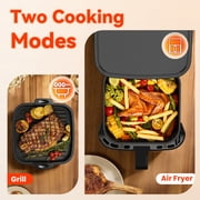 Air Fryer Oven With Grill,8-in-1 7.5Qt Multifunction Air Fryer, Digital LED Touch Screen,Nonstick Dishwasher-Safe Basket,95% Less Oil,100Pcs Liner