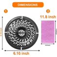 thumbnail image 2 of FZHANC-Air Fryer Replacement Parts, Round Grill Plate Crisper Plate for 2-2.6QT Non-Stick Coating Air Fryer Accessories Air Fryer Rack Compatible with Gowise Chefman Dash Power, Dishwasher Safe, 2 of 4