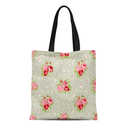 Shabby Chic Gainesville Ga ASHLEIGH Canvas Bag Resuable Tote Grocery Shopping Bags Blue Floral Shabby Chic Rose Patterns and Onto and Scrap Booking Pink Quilting Tote Bag ()