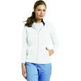 thumbnail image 2 of Allure by White Cross Women's Polar Fleece Zip Front Solid Scrub Jacket, 2 of 2