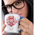 thumbnail image 2 of 3drose, Cute Valentine Candy Pops Illustration, 11oz Two-tone Blue Mug, 2 of 6