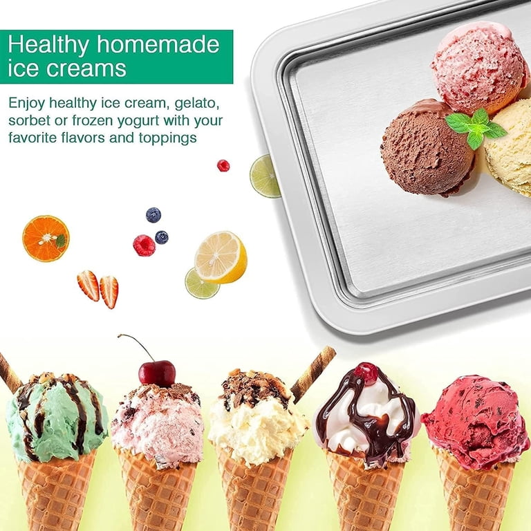 Rolled Ice Cream Maker Kit, Rolled Ice Cream Tray Instant Freeze