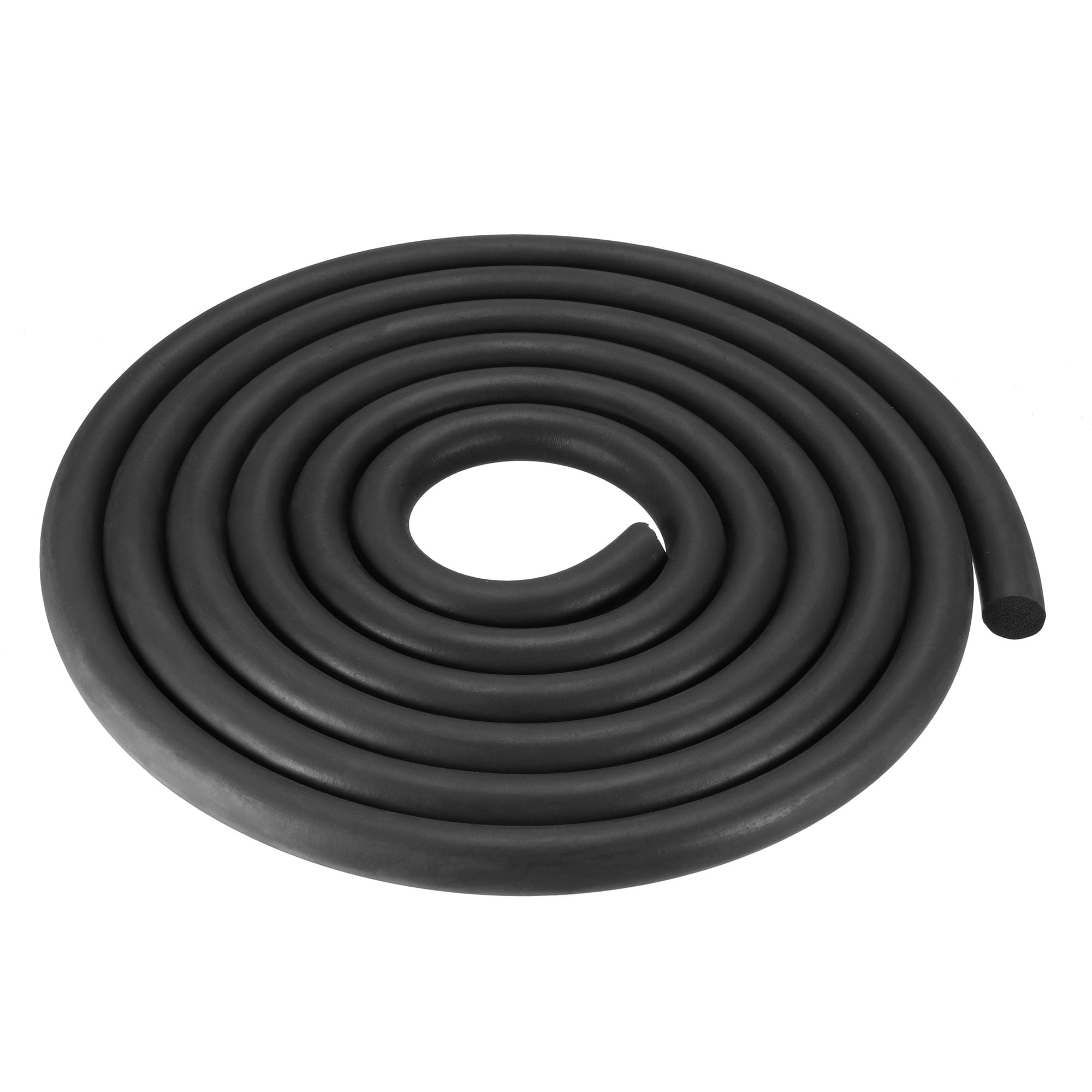 Foam Rubber Seal Weather Strip 16mm Dia 3 Meters Long Black Walmart