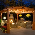 thumbnail image 4 of Cadena de luces de jardín solar, cadena de luces de balcón solar, cadenas de luces de bolas de 9,5 metros con 50 blanco cálido, para jardín, árboles, decoración de fiestas Namotu LN-1734, 4 of 6