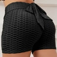 thumbnail image 3 of IDALL Beach Pants for Women High Waisted Shorts Women Yoga Shorts for Women Shorts Polyester Bow Tie Home Woman Womens Running Shorts Womens Shorts Casual Black L, 3 of 4