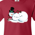 thumbnail image 4 of Inktastic Sassy Snowman in Top Hat Youth T-Shirt, 4 of 5